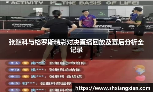 张继科与格罗斯精彩对决直播回放及赛后分析全记录